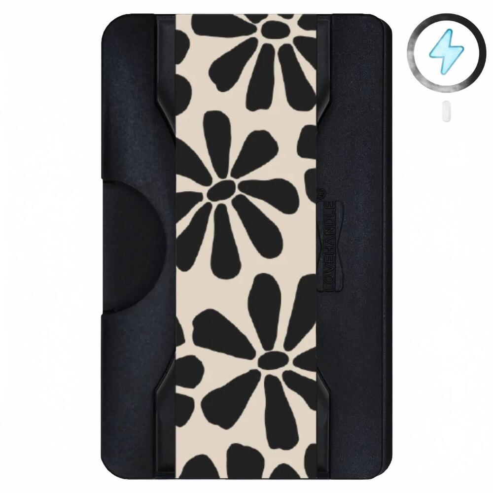 NEW LOVEHANDLE women's pro wallet with mod petals in black